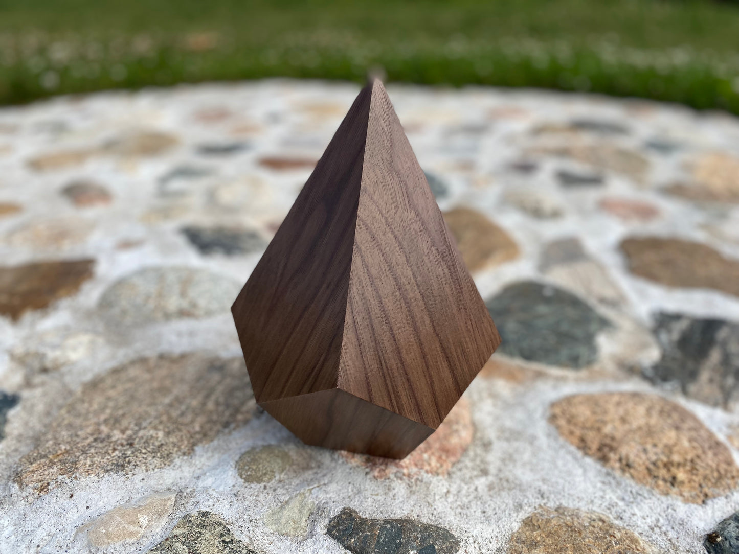 Walnut Tear Drop Urn