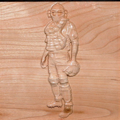 Custom Urn | Baseball Player | 3D Engraving