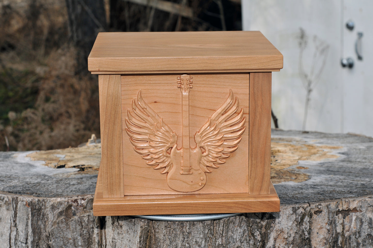 Guitar With Wings Cremation Urn