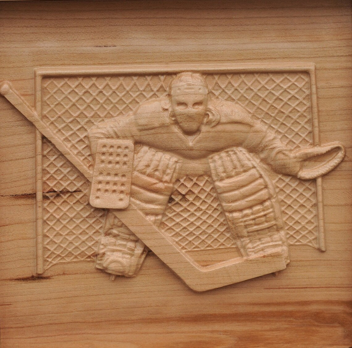 Custom Urn | Hockey Goalie | 3D Engraving