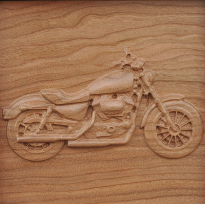 Custom Urn | Motorcycle | 3D Engraving