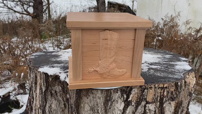 Cowboy Boot Cremation Urn