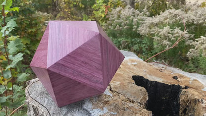 Purple Heart Memorial Urn, Modern Geometric Urn for Ashes, Elegant Cremation Urn