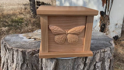 Elegant Butterfly Urn for Ashes, Decorative Memorial Cremation Urn, Keepsake Funeral Urn, Butterfly Urns, Butterfly Memorials