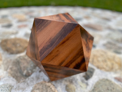 Custom Urn | 20-Sided Goncalo Alves Tigerwood Urn