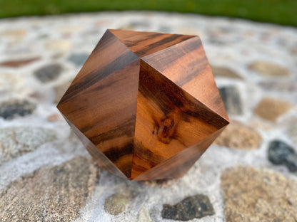 Custom Urn | 20-Sided Goncalo Alves Tigerwood Urn