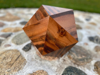 Custom Urn | 20-Sided Goncalo Alves Tigerwood Urn