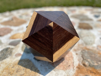 Custom Urn | 20-Sided Exotic Katalox Mexican Ebony Urn