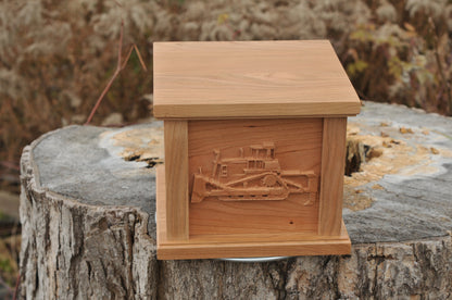 Custom Urn | Bulldozer | 3D Engraving