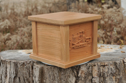 Custom Urn | Bulldozer | 3D Engraving