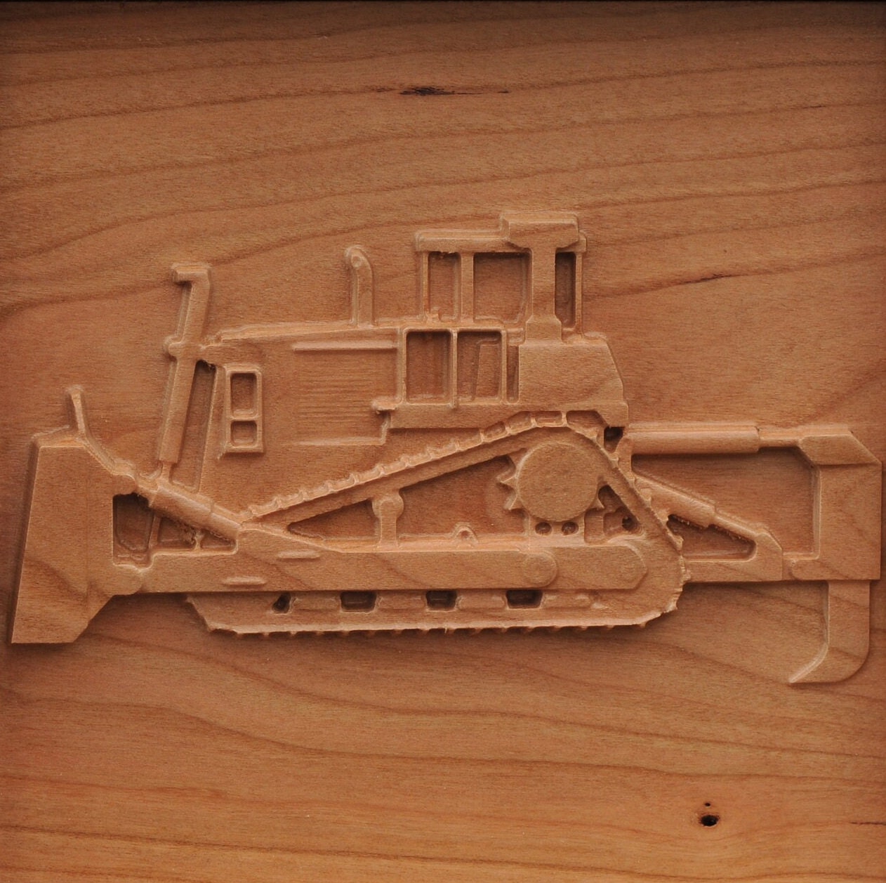 Custom Urn | Bulldozer | 3D Engraving