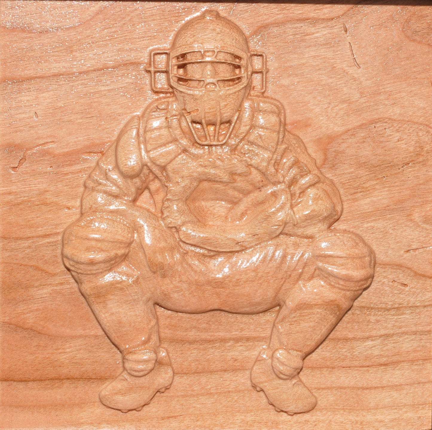 Custom Urn | Baseball Catcher | 3D Engraving