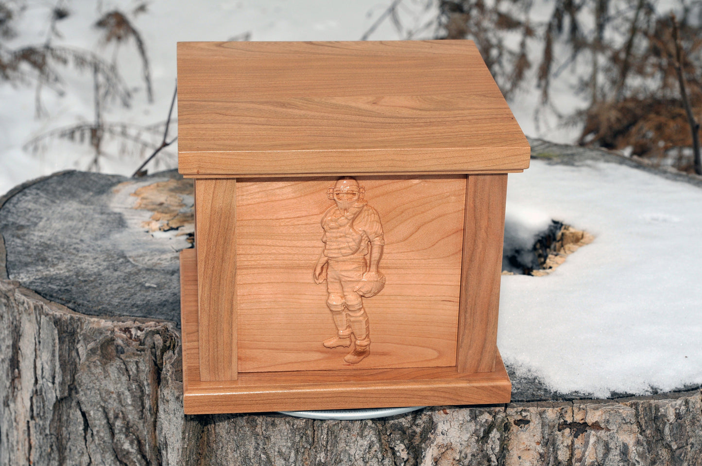 Custom Urn | Baseball Player | 3D Engraving