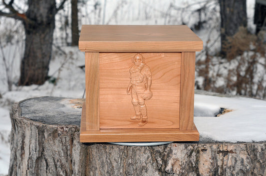 Custom Urn | Baseball Player | 3D Engraving