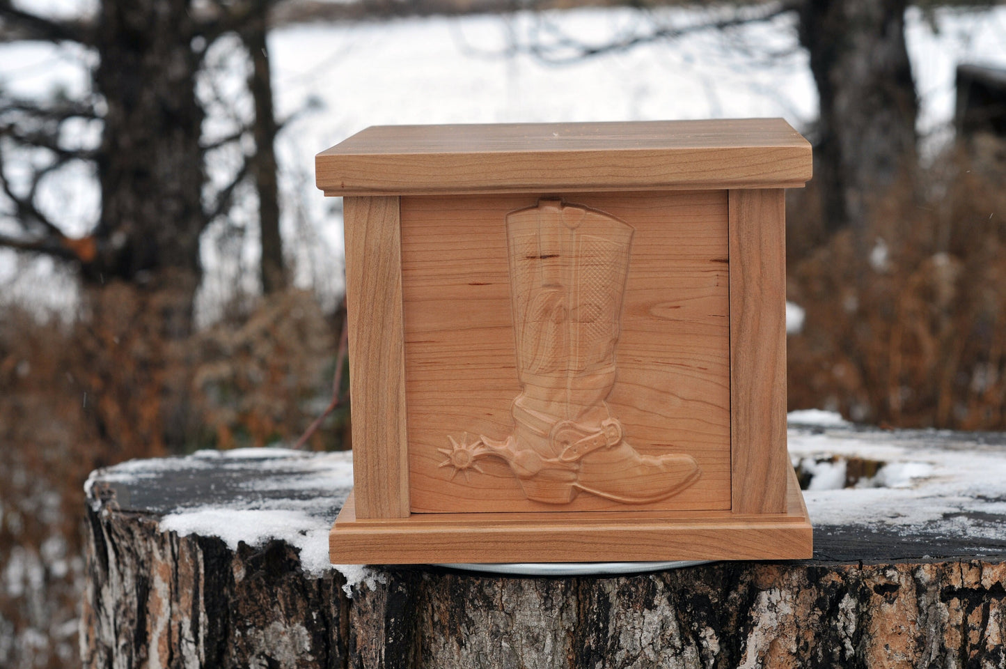 Cowboy Boot Cremation Urn