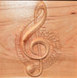 Custom Urn | Music Note | 3D Engraving