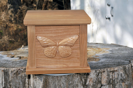 Elegant Butterfly Urn for Ashes, Decorative Memorial Cremation Urn, Keepsake Funeral Urn, Butterfly Urns, Butterfly Memorials